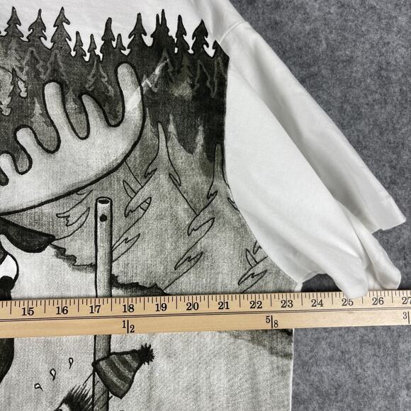 Nordic Sweden Moose Shirt Adult XXL Graphic Print Logo Embroidery Tee T-shirt - Picture 7 of 13